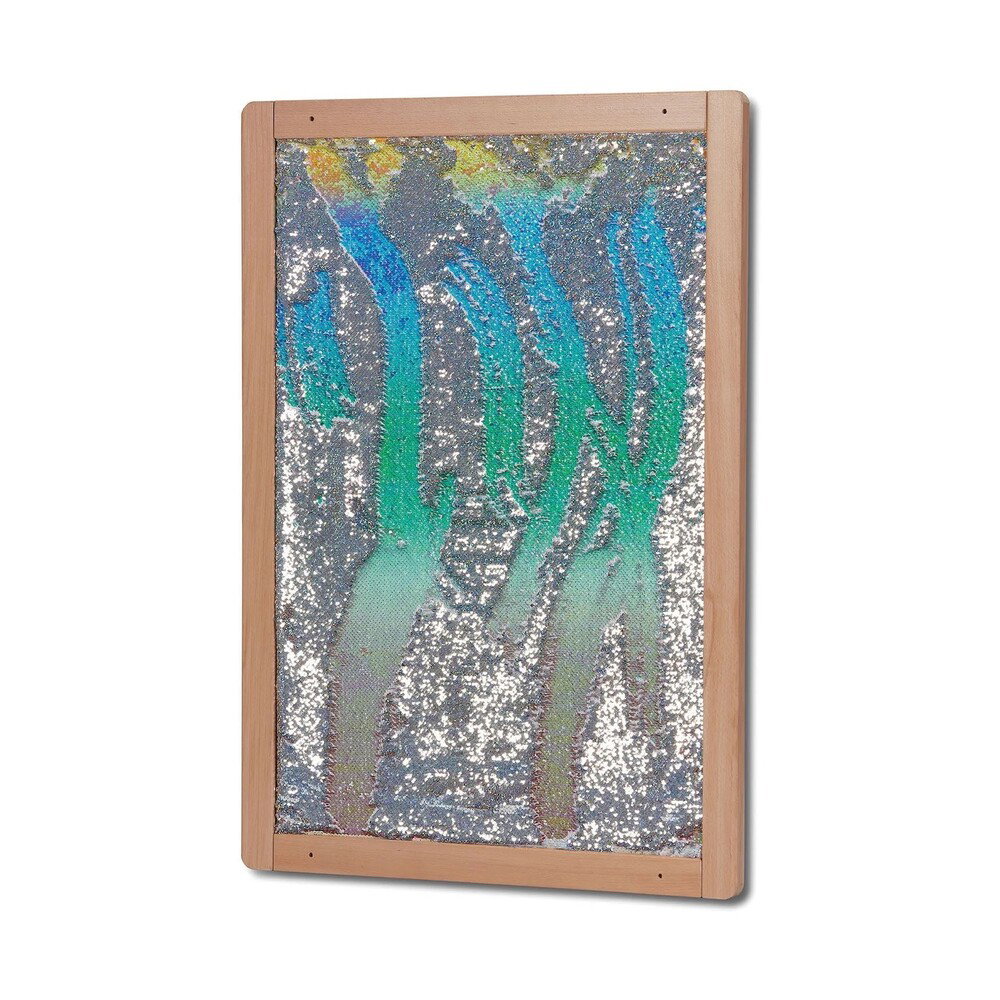 Paillettenwand mit sensorischer Oberfläche