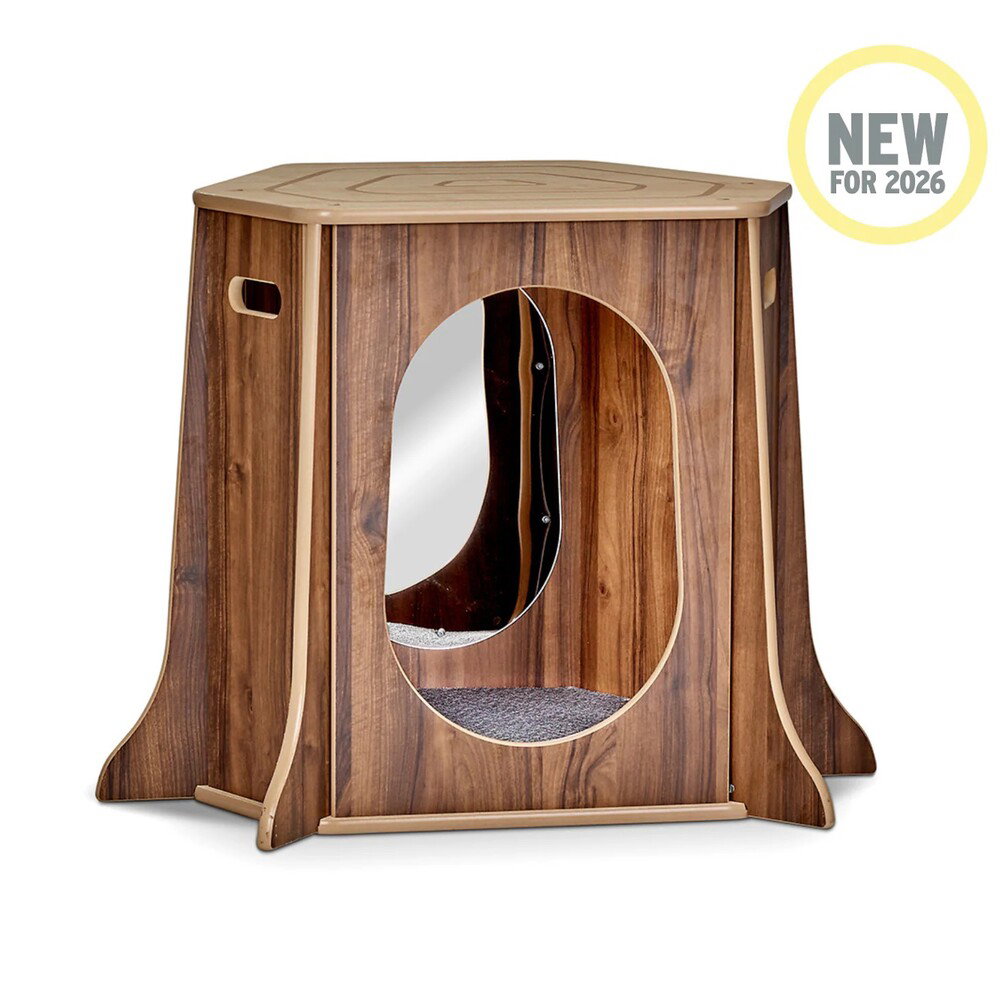 Baumhöhle-Rückzugsort mit Spiegel