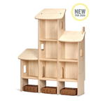 Wand-Spielregal ‚Mehrstöckiges Gebäude‘ - PT1434 Millhouse Early Years Furniture Multi Story Building Wall Mounted Main RGB1 1000