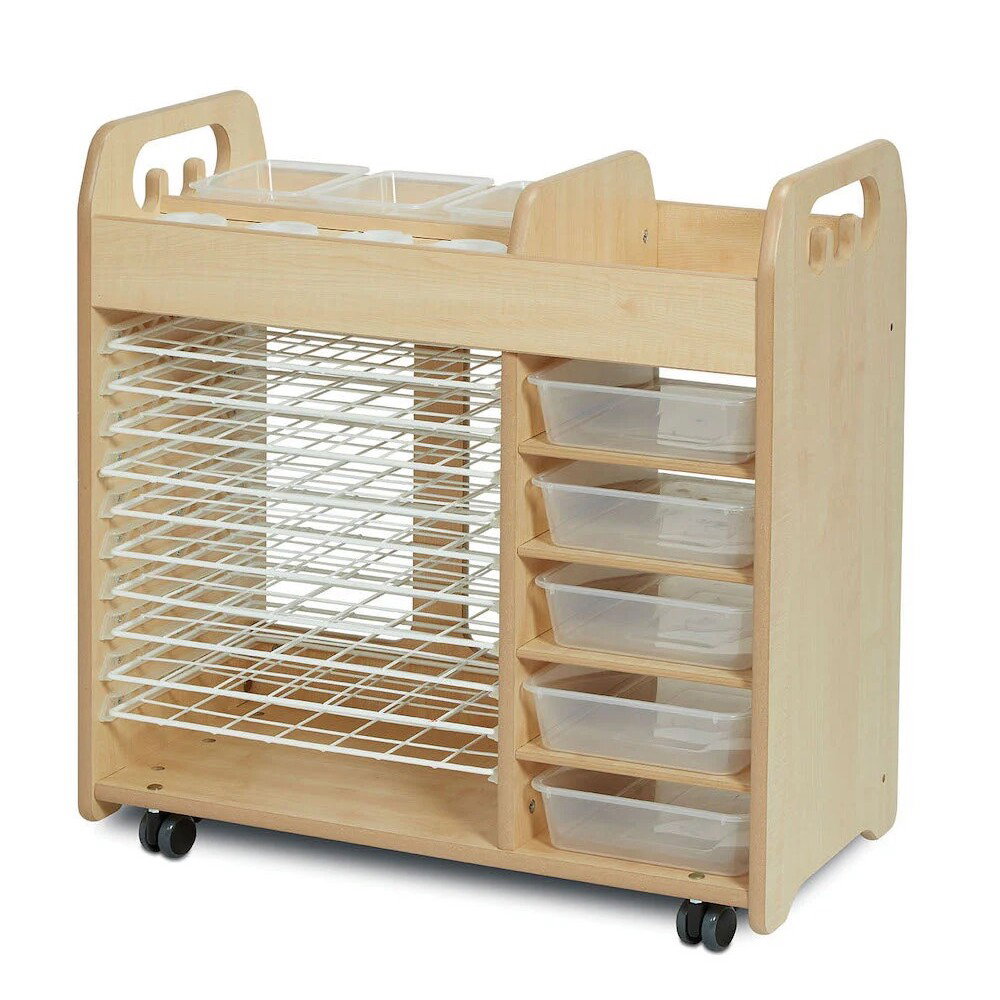 Kombinierter Kreativwagen mit Trockenregal