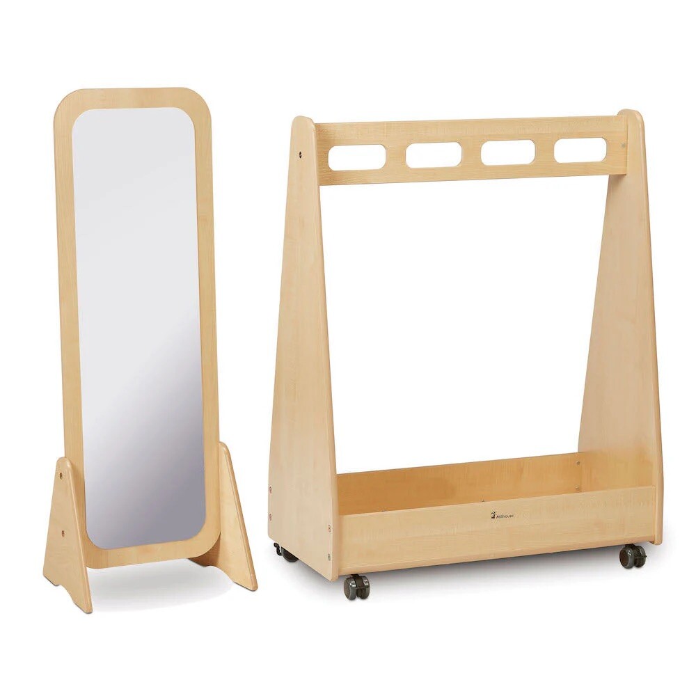 Verkleidungswagen mit Standspiegel (Rollenspiel-Set)
