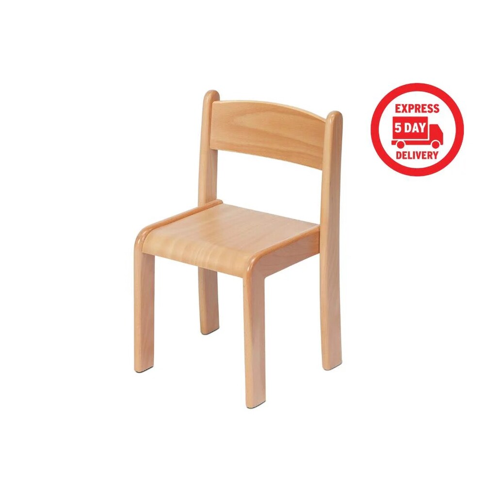 Stapelbarer Stuhl aus Buchenholz – 4er-Pack