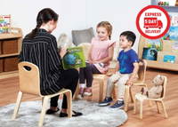 Niedriger Erzieherstuhl aus Holz - PT839 PT847 Millhouse Early Years Furniture One Piece Chair Lifestyle RGB