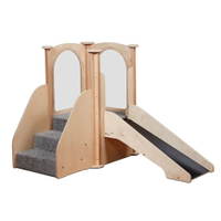 Kleine Spielburg mit Rutsche „Step ‘n’ Slide“ - PT857 Millhouse Early Years Furniture Step N Slide Kinder Gym Main RGB1 1000