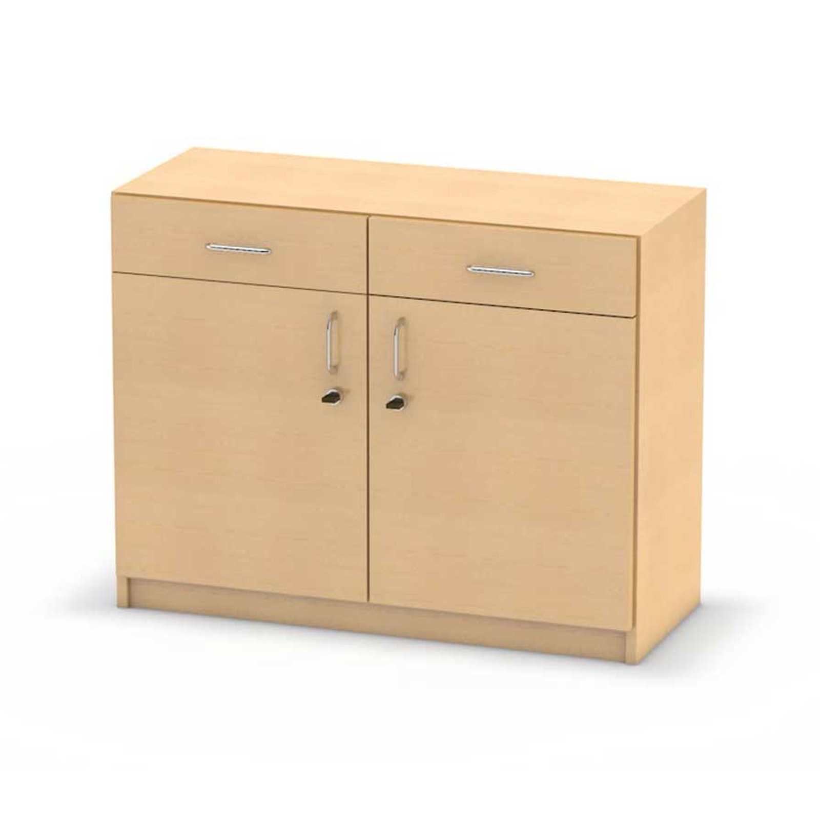 Unterschrank NEONOVA, unten: Doppeltür, Mittelwand, 2 Einlegeböden, oben: 2 Schubkästen