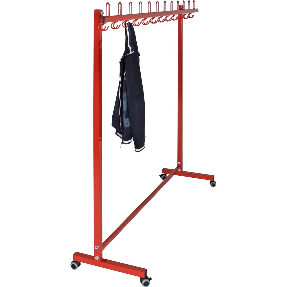 Garderobenständer mit Stahlblende einseitig