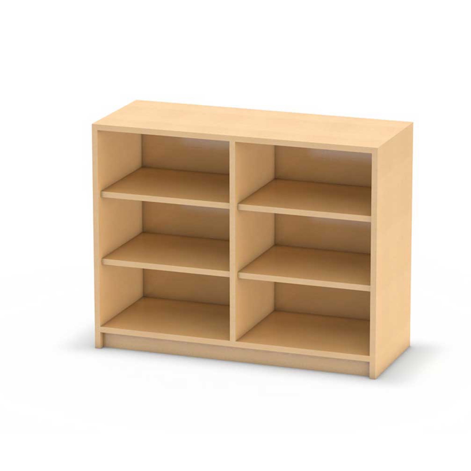 Unterschrank NEONOVA, offen, Mittelwand, je 2 Einlegeböden