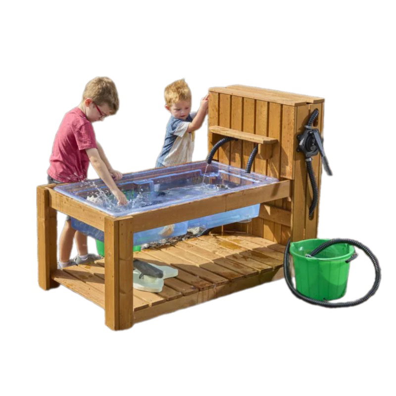 Wasser-Spielstation mit Doppelpumpe