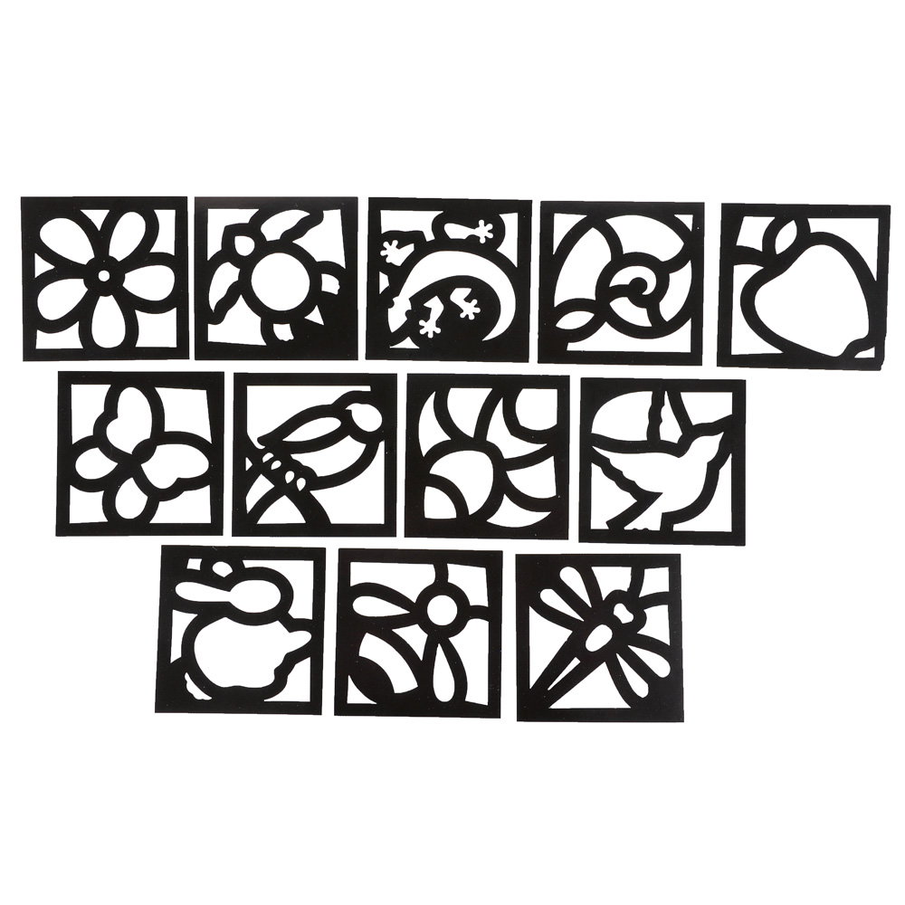 350024_a_12 Fensterbilder – Quadrate mit Motiven - 350024 a 12