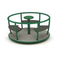 Karussell Tornado mit 4 Sitzen, Ø165 cm - 650030 3d 1000