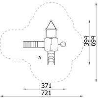 Spielturm Orbis 1138 mit Rutsche & Kletteraufstieg – Bild 13
