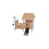 Robinio Sandspielhaus mit Mini-Rutsche & Seilzug - NV18301 b 25