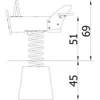 Robinio Federwippe Flugzeug – Bild 10