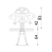 Universum Federwippe UFO - NV30107EPZK x 25