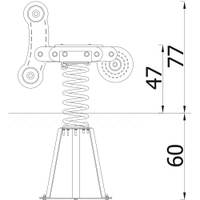 Milo Federwippe 2 Roller - 30117K SV