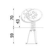 Federwippe Stern - NV30124EPZK x 25