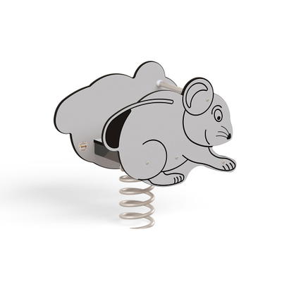 Federwippe Maus, grau
