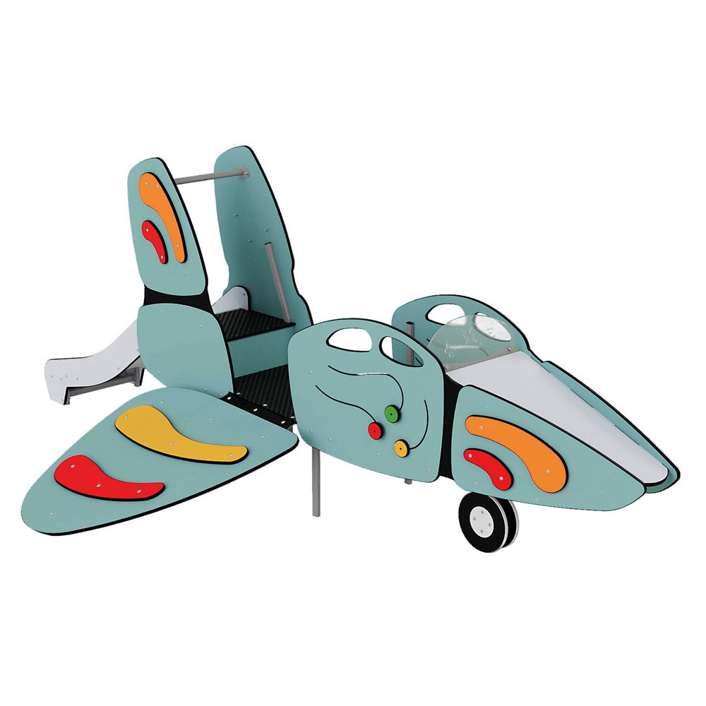 Spielplatz-Flugzeug mit Kletter- & Rollenspielbereich
