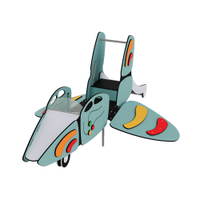 Spielplatz-Flugzeug mit Kletter- & Rollenspielbereich - NV3530Z b 25
