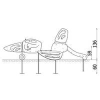 Spielplatz-Flugzeug mit Kletter- & Rollenspielbereich - NV3530Z x 25