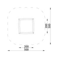 Robinio Sandkasten, 2 x 2 m - NV37152 xa 25