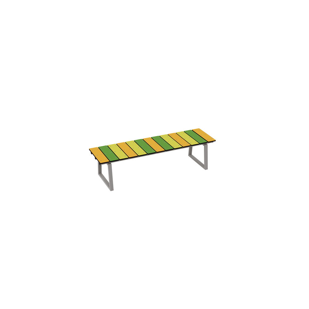 Sitzbank HDPE, bunt