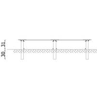 Verto Sandkasten 2 x 2 m - 57123MA2 Side view