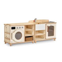 Rollenspiel-Wohnbereich für Kita – Komplett ausgestattete Spielzone - PT1393 Millhouse Early Years Furniture Boston Kitchen And Laundry Unit Main2 RGB 1000