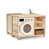 Rollenspiel-Wohnbereich für Kita – Komplett ausgestattete Spielzone - PT1393 Millhouse Early Years Furniture Boston Kitchen And Laundry Unit Main3 RGB 1000