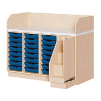 Wickelkommode vierreihig – mit 24 ErgoTray-Boxen und Aufstiegshilfe - WIC 4 02 7 1
