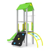 Spielturm mit Rutsche und Kletteraufstieg – STEEL 0212 - 02122