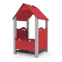Stahl-Spielhaus mit Dach – STEEL 0814 - 0814c21s