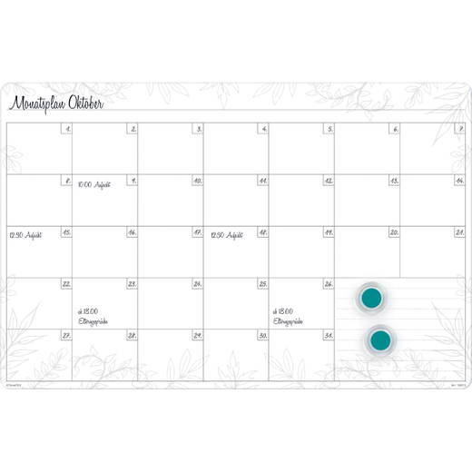 10813 print.indd Whiteboard-Monatsplan A3-Plus Mein Monat magnetisch 4-tlg. - 10813 print.indd
