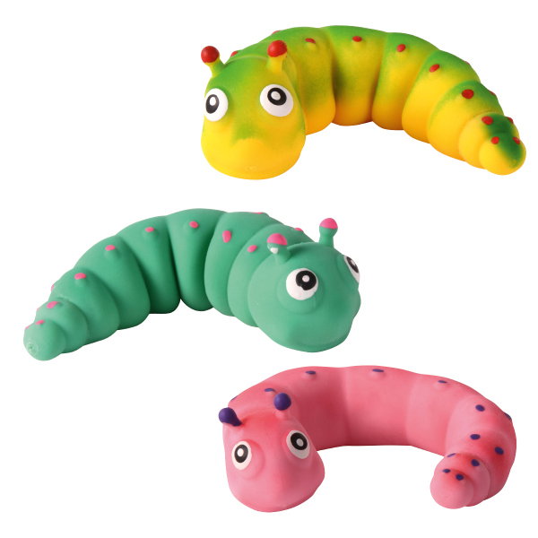 Knautschwurm 6er Set – Sensorisches Fühl- & Knetspielzeug