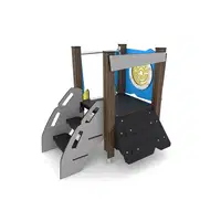 Kleinkind-Spielturm aus Holz mit Rutsche – WOODEN WD1510 - 232b wd15102s