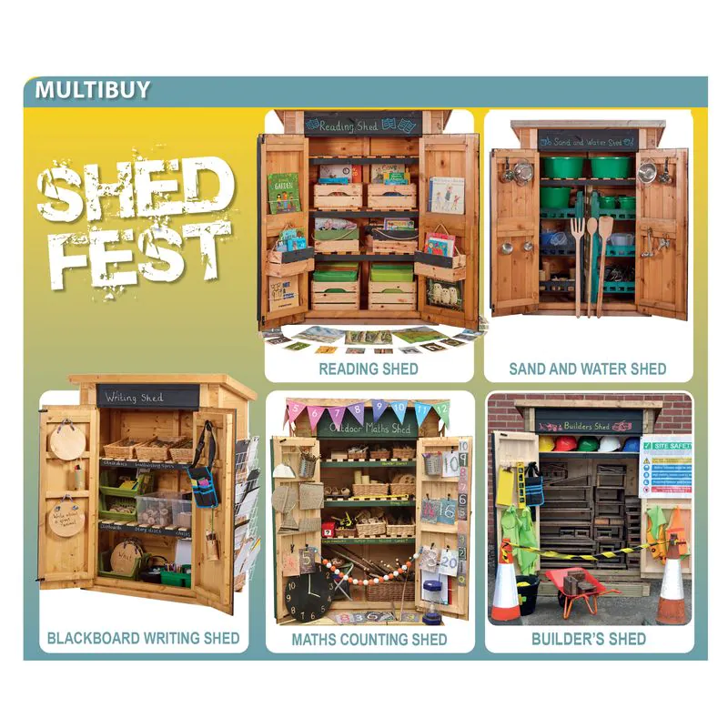 Outdoor Kreativ-Set für Spielhäuser & Geräteschuppen – 5-teilig