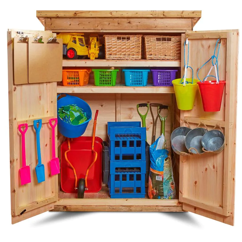 Outdoor Geräteschrank mit verstellbaren Regalböden