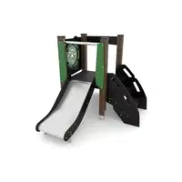 Kleinkind-Spielturm aus Holz mit Rutsche – WOODEN WD1510 - 2a52 wd1510c1h1s