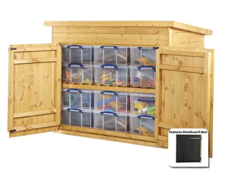Outdoor Aufbewahrungsschrank für 12 Materialboxen