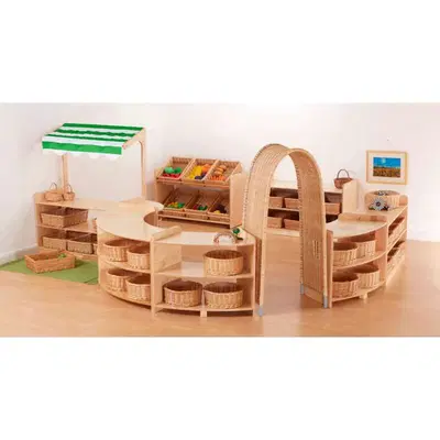 Rookie Lernlandschaft mit Torbogen & Regalsystem – 10-teilig