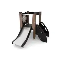 Kleinkind-Spielturm aus Holz mit Rutsche - WOODEN WD1510 – Bild 6