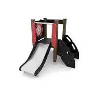 Kleinkind-Spielturm aus Holz mit Rutsche – WOODEN WD1510 - 66dd wd1510c2h1s