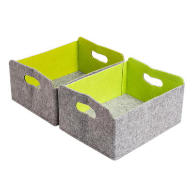 Filzboxen, faltbar, 10 l, 2er-Set