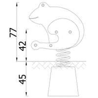 Federwippe Frosch Recycled – Bild 9