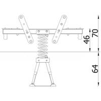 Balken-Federwippe Urbi - 3107EPZK A Side view