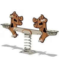 Duo Federwippe Wickey PRO Kuh „Grazey“ - cow grazey angle 1