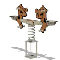 Duo Federwippe Wickey PRO Kuh „Grazey“ - cow grazey angle 2