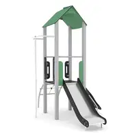 Spielturm mit Rutsche und Kletteraufstieg – STEEL 0212 - d75f 0212c11s