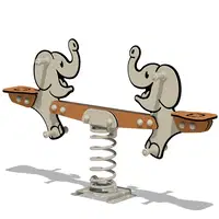 Duo Federwippe Wickey PRO Elefant „Trunkey“ - elephant trunkey angle 1