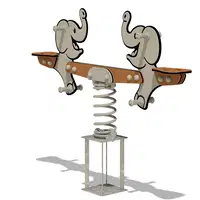 Duo Federwippe Wickey PRO Elefant „Trunkey“ - elephant trunkey angle 2